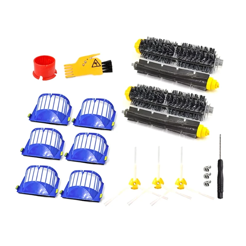 Filter Main Side Brush For Irobot Roomba 600 Series 605 615 616 620 621 631 651 650 690 680 Robot Vacuum Cleaner Parts
Filter Main Side Brush For Irobot Roomba 600 Series 605 615 616 620 621 631 651 650 690 680 Robot Vacuum Cleaner Parts