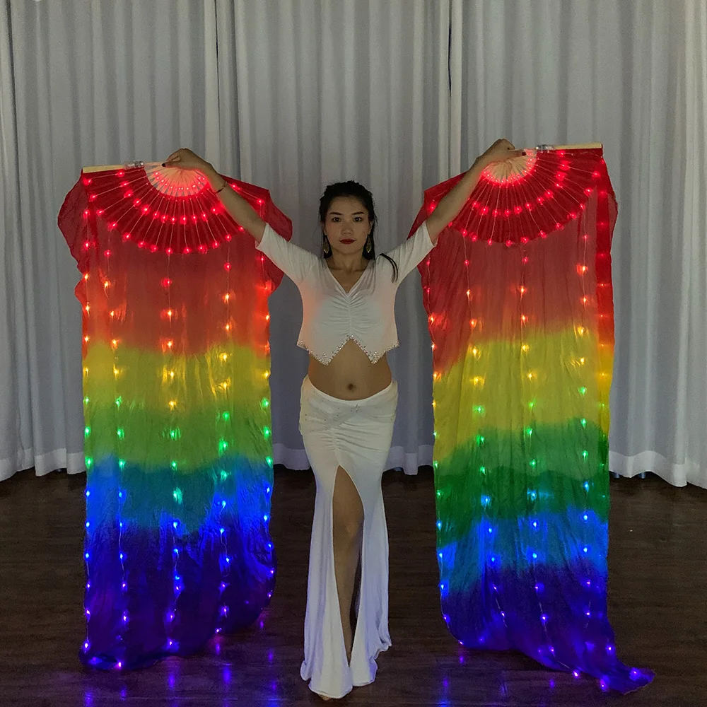 Colorful Led Silk Fold Light Fan Belly Dance Stage Performance Christmas Halloween Party Bar Nightclub Cosplay Costume Shows
Colorful Led Silk Fold Light Fan Belly Dance Stage Performance Christmas Halloween Party Bar Nightclub Cosplay Costume Shows
