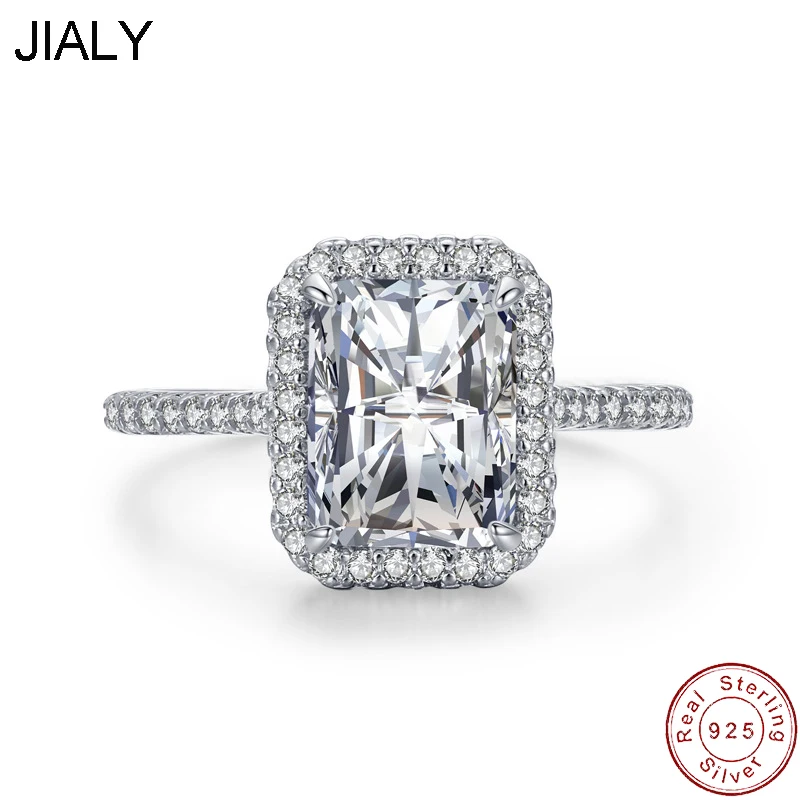 JIALY European Big Square Pave AAA CZ 925 Sterling Silver Ring For Women Birthday Party Wedding Gift Jewelry
JIALY European Big Square Pave AAA CZ 925 Sterling Silver Ring For Women Birthday Party Wedding Gift Jewelry