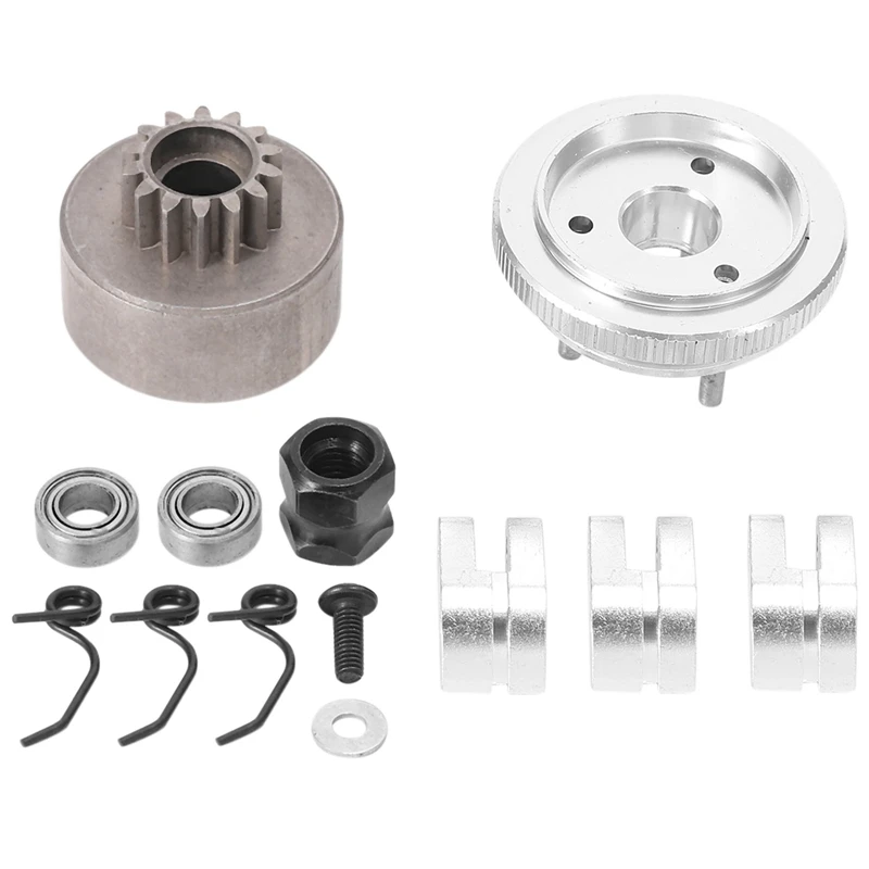 RISE-RC Clutch Bell 14T Gear Bearing Clutch Shoes Springs Cone&Engine Nut Flywheel Assembly for 1/8 RC Model Nitro Car HPI HSP T
RISE-RC Clutch Bell 14T Gear Bearing Clutch Shoes Springs Cone&Engine Nut Flywheel Assembly for 1/8 RC Model Nitro Car HPI HSP T