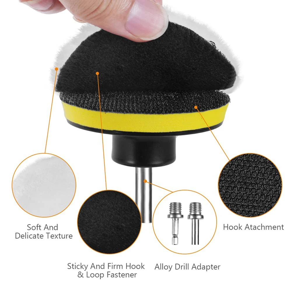 8x Buffing Polishing Pads Car Polisher Pad Drill Adapter Increased Safety Set Universal Wool Wheel Mop Brand New
8x Buffing Polishing Pads Car Polisher Pad Drill Adapter Increased Safety Set Universal Wool Wheel Mop Brand New