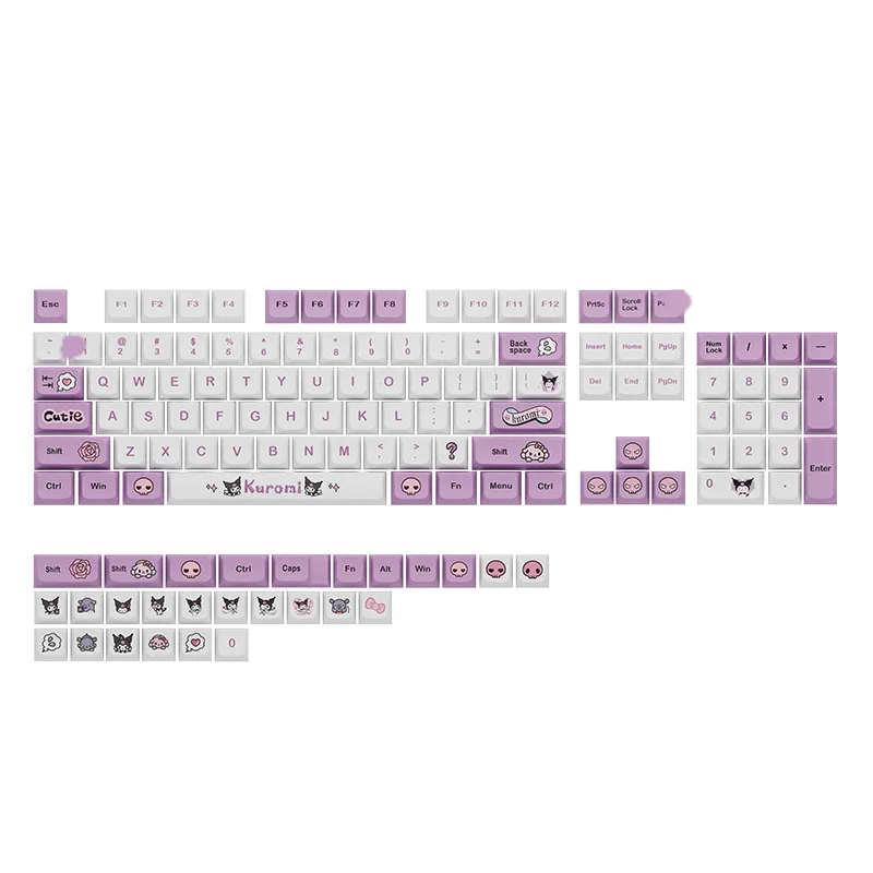 

Kuluomi 104+27 XDA-like Profile Keycap Set Cherry MX PBT Dye-subbed for Mechanical Gaming Keyboard