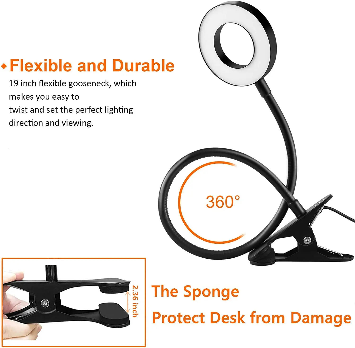 Eye Protection Table Lamp Led Desk Study Flexible Gooseneck Desktop Usb Light Rechargeable for Children Study Clip Lamp
Eye Protection Table Lamp Led Desk Study Flexible Gooseneck Desktop Usb Light Rechargeable for Children Study Clip Lamp