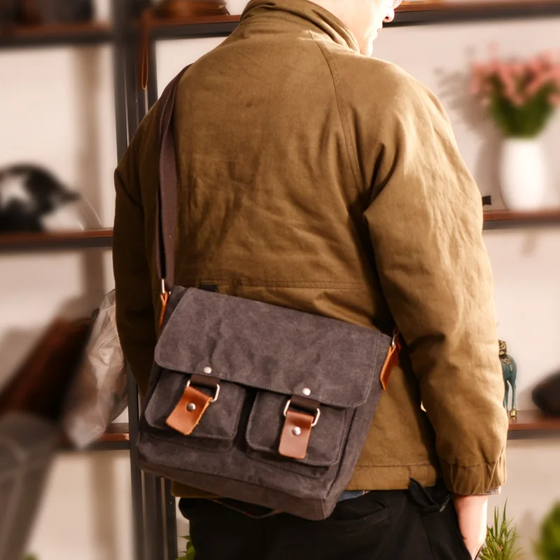 Waxed Canvas Crossbody Small Bag For Men Waterproof Cycling Bag Camera Bag Digital DSLR Bag Shoulder Bag
Waxed Canvas Crossbody Small Bag For Men Waterproof Cycling Bag Camera Bag Digital DSLR Bag Shoulder Bag