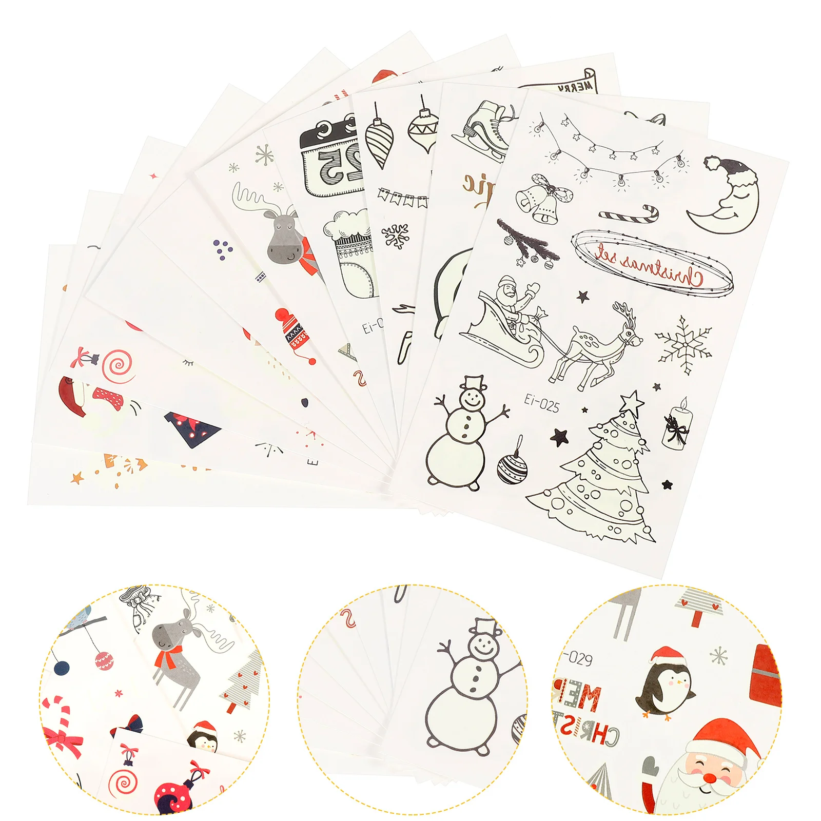 10 Sheets Christmas Decorative Luminous Kids Sticker Tattoos Sticker Tattoos Decal
10 Sheets Christmas Decorative Luminous Kids Sticker Tattoos Sticker Tattoos Decal