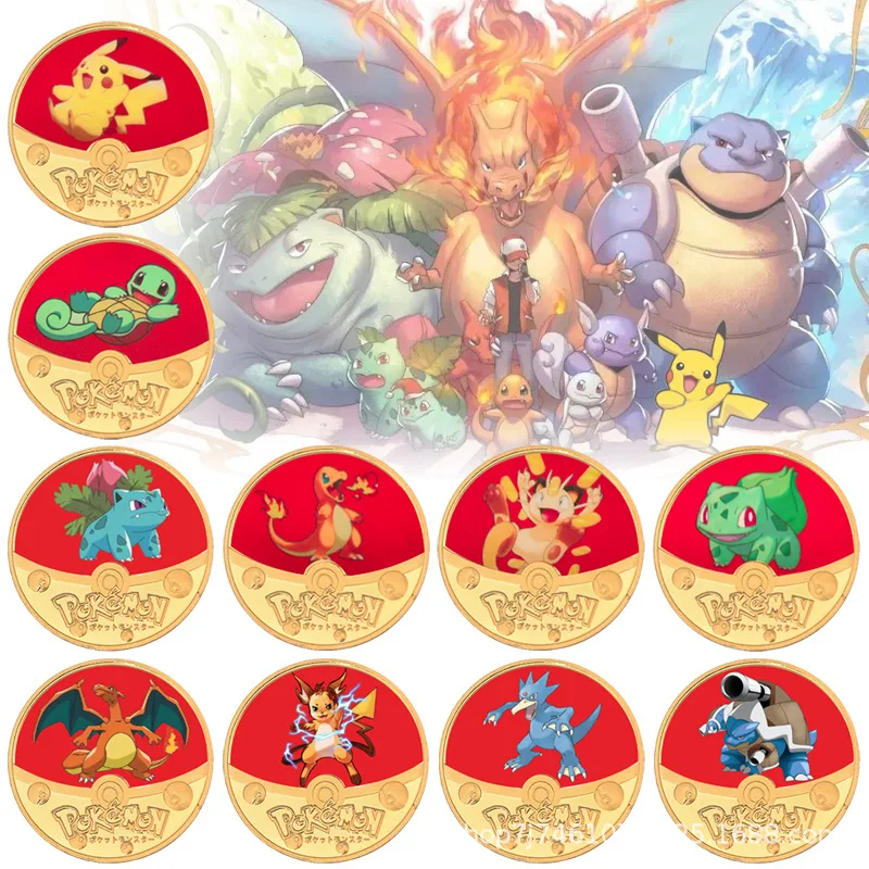 Peripheral Anime Pokemon Pikachu Round Gold Coin Medal Badge Gift Children's Toy Collection Birthday Gift
Peripheral Anime Pokemon Pikachu Round Gold Coin Medal Badge Gift Children's Toy Collection Birthday Gift