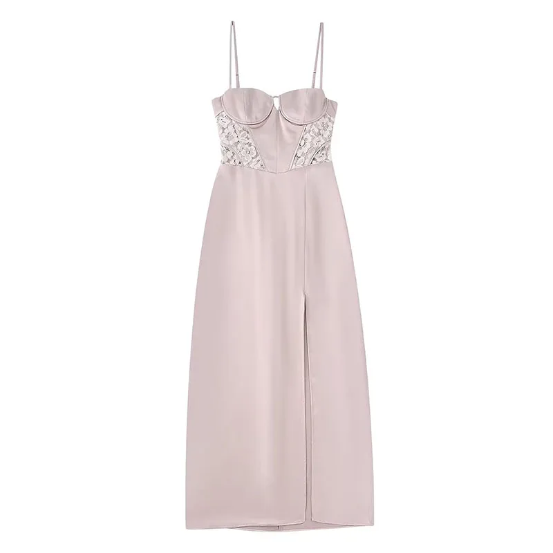 ZATRHMBM Slip Dress Undergarment Vintage Sleeveless Panelled Bustier Fashion Sexy Side Slit Lace Summer Dresses Women 2022
ZATRHMBM Slip Dress Undergarment Vintage Sleeveless Panelled Bustier Fashion Sexy Side Slit Lace Summer Dresses Women 2022
