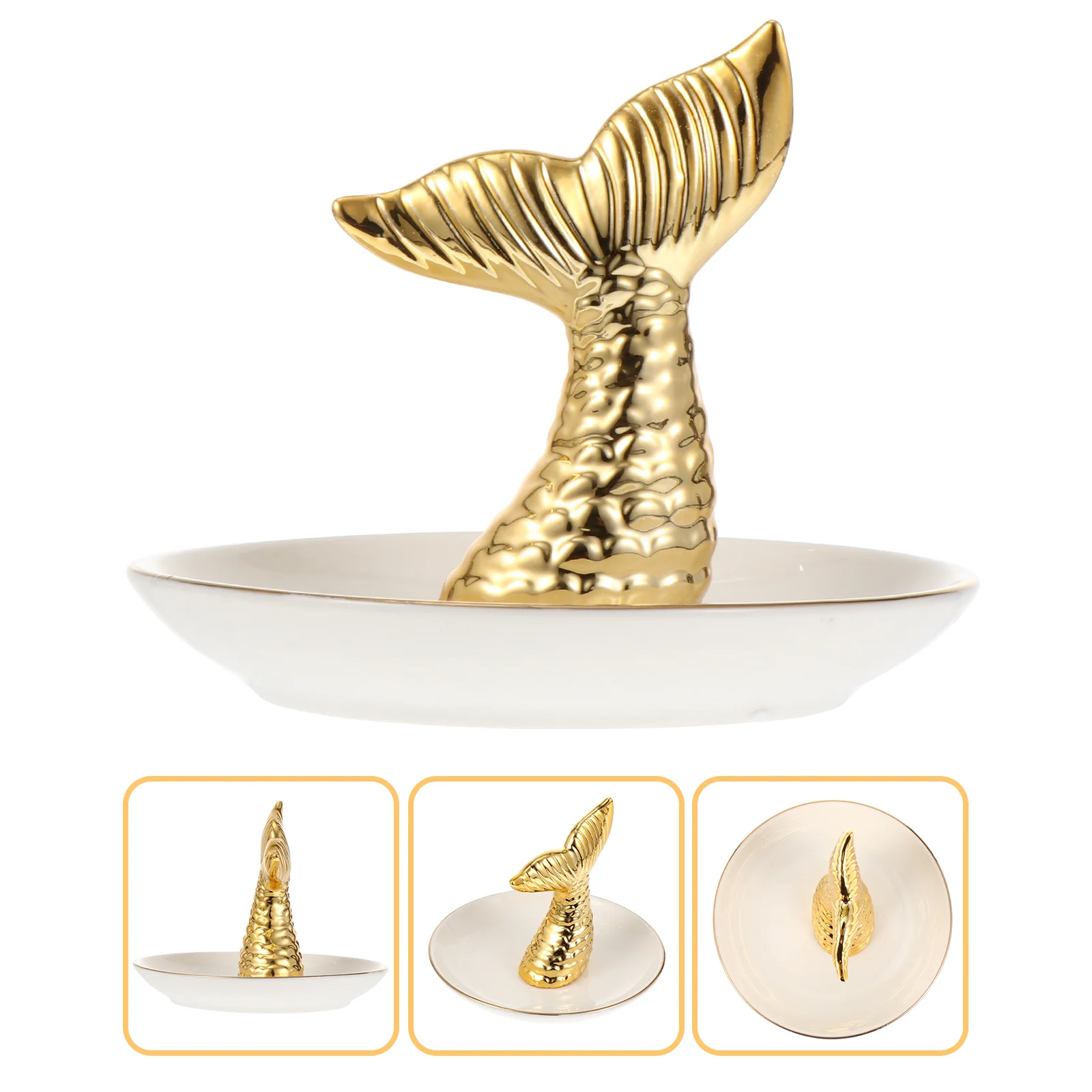 Jewelry Ring Dish Tray Tower Holder Plate Ceramic Storage Trinket Earrings Necklace Gold Display Small Rings The Organizer 
Jewelry Ring Dish Tray Tower Holder Plate Ceramic Storage Trinket Earrings Necklace Gold Display Small Rings The Organizer