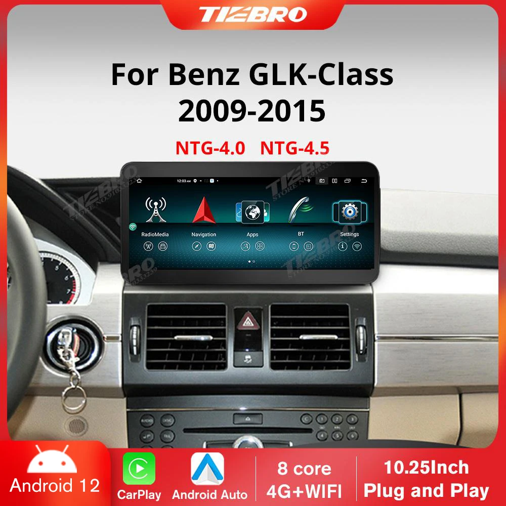 TIEBRO 10.25" Android12 Car Radio For Mercedes Benz GLK Class X204 Multimedia Player Carplay Stereo BT GPS Navigation HU
TIEBRO 10.25" Android12 Car Radio For Mercedes Benz GLK Class X204 Multimedia Player Carplay Stereo BT GPS Navigation HU