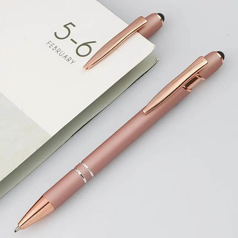 

Retractable Ballpoint Pens 2-in-1 Ballpoint Pen With Stylus Tip Stylish Journaling Pens Writing Pen With Stylus Tip For Office
