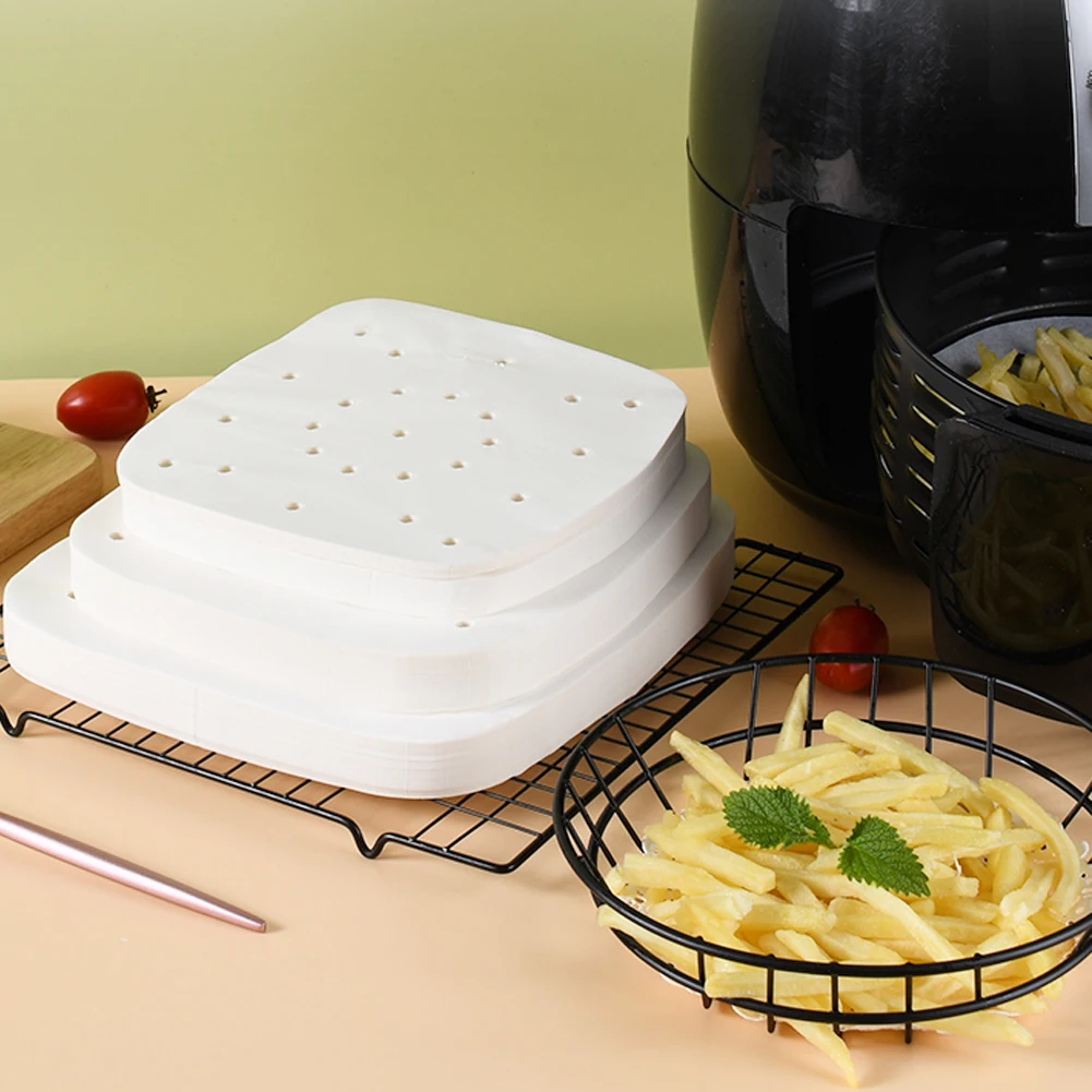 100Pc/Bag Air Fryer Steamer Liners Premium Perforated Wood Pulp Papers Non-Stick Steaming Basket Mat Baking Utensils For Kitchen
100Pc/Bag Air Fryer Steamer Liners Premium Perforated Wood Pulp Papers Non-Stick Steaming Basket Mat Baking Utensils For Kitchen