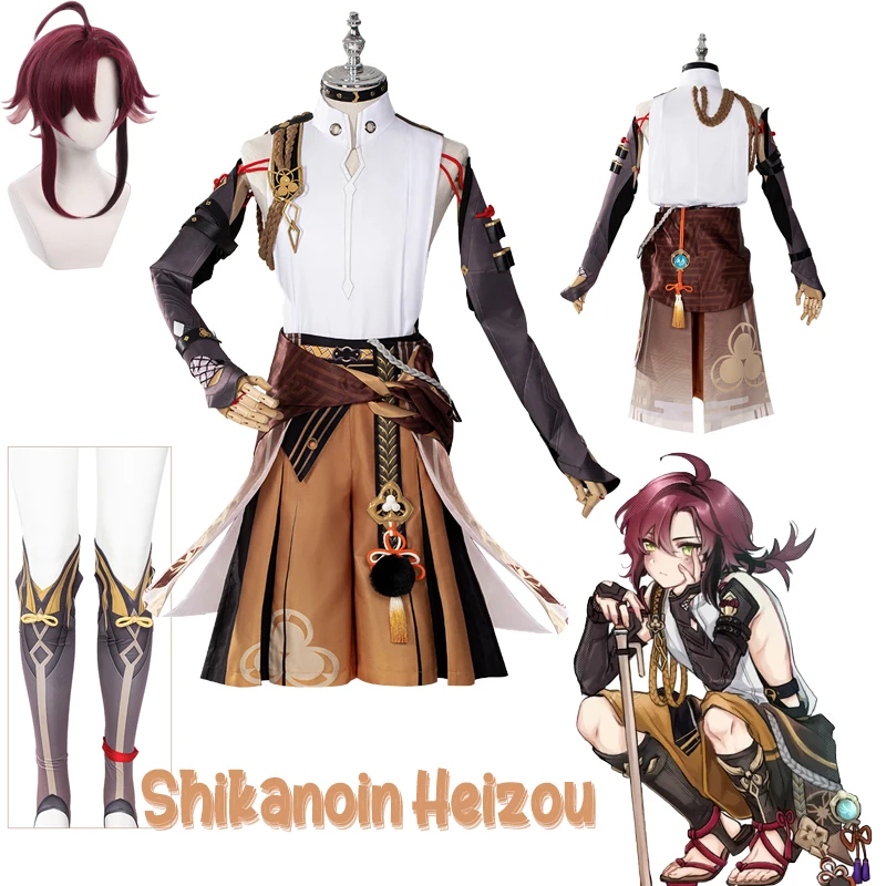 Game Genshin Impact Shikanoin Heizou Cosplay Costumes Uniform Tops Pants Gloves Wig Accessories Halloween Costume for Men Women
Game Genshin Impact Shikanoin Heizou Cosplay Costumes Uniform Tops Pants Gloves Wig Accessories Halloween Costume for Men Women