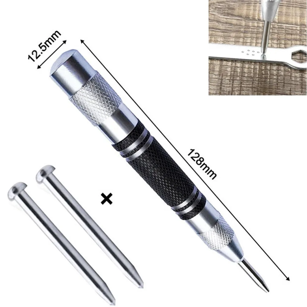 Durable Brand New Center Punch Automatic Black+silver Carbon Steel+alloy Steel Dot Punch Adjustable Non Slip Grip
Durable Brand New Center Punch Automatic Black+silver Carbon Steel+alloy Steel Dot Punch Adjustable Non Slip Grip