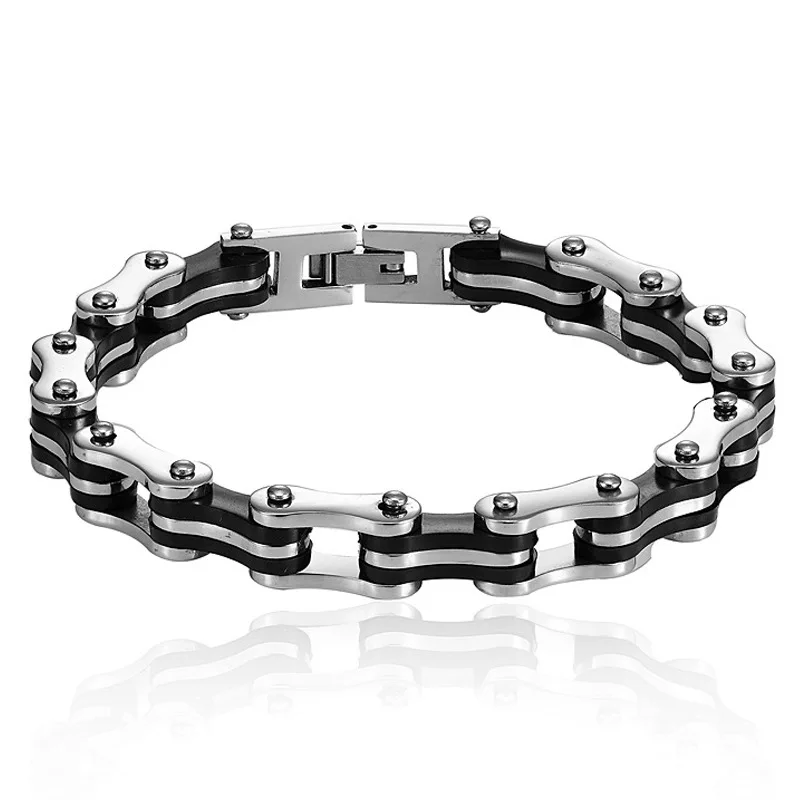 Punk Stainless Steel Bracelet for Man Motorcycle Bike Bicycle Bracelets Chain Jewelry Bangle Friendship Gift with Delicate Box
Punk Stainless Steel Bracelet for Man Motorcycle Bike Bicycle Bracelets Chain Jewelry Bangle Friendship Gift with Delicate Box