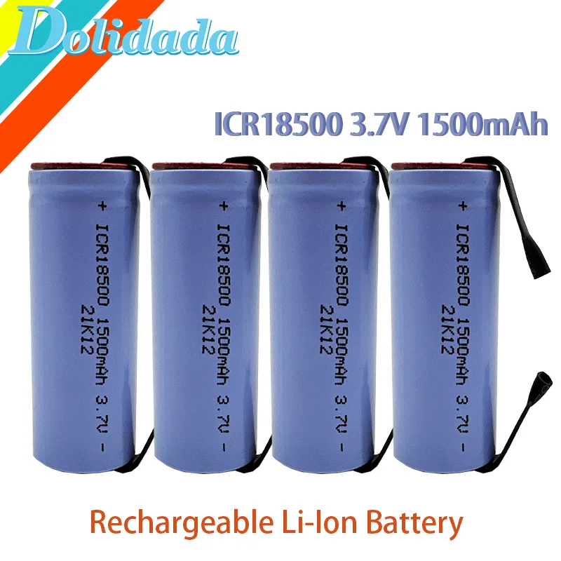 

ICR18500 3.7V 1500mAh Replaceable Rechargeable Li-Ion Battery For LED Flashlights Headlights Mechanical Modules Flashlights Ecig