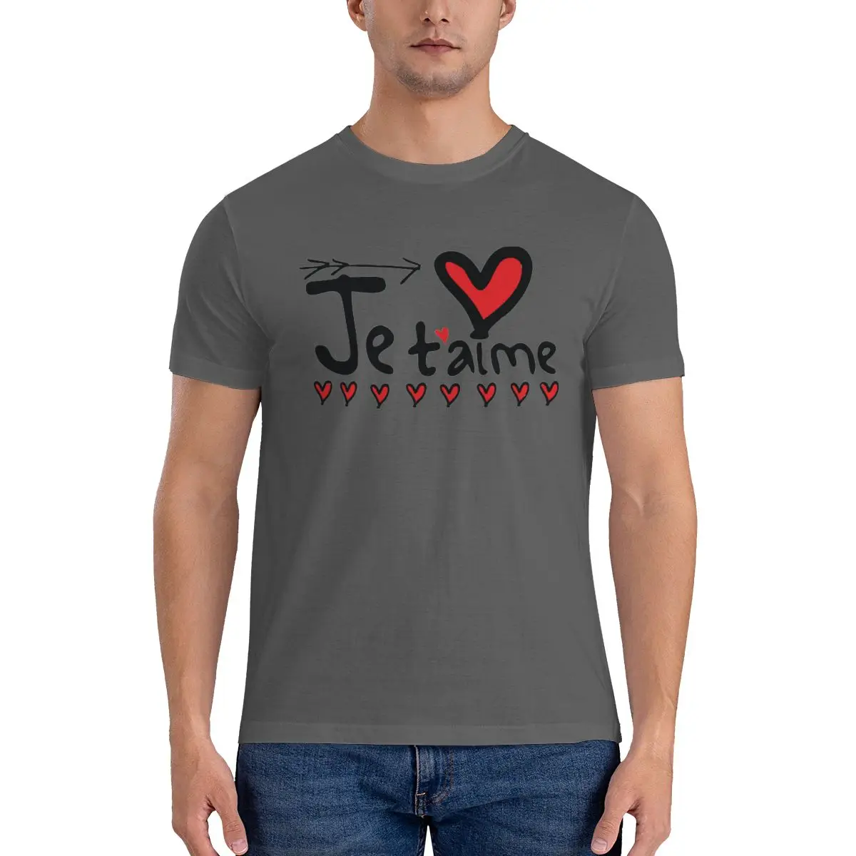 Je T'aime Valentines Day T Shirt French Love Heart Retro T-Shirt Round Neck Print Tee Shirt Pattern Clothes Men Big Size
Je T'aime Valentines Day T Shirt French Love Heart Retro T-Shirt Round Neck Print Tee Shirt Pattern Clothes Men Big Size