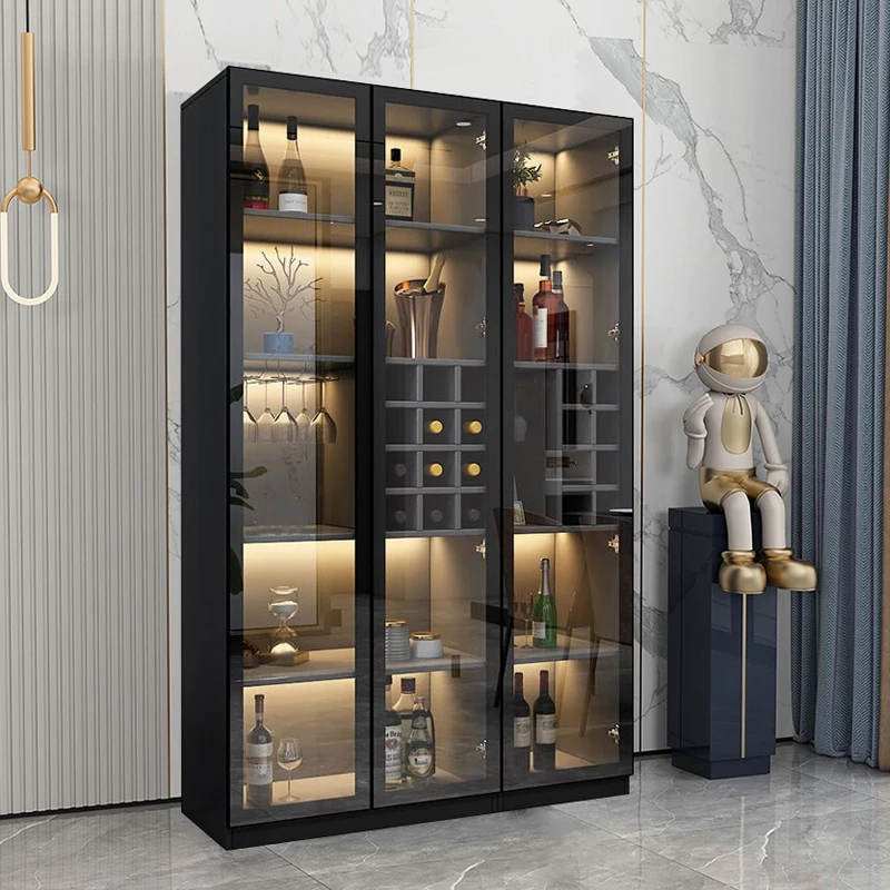 Luxury wine cabinet modern simple small glass door high-grade household collection lockers
Luxury wine cabinet modern simple small glass door high-grade household collection lockers