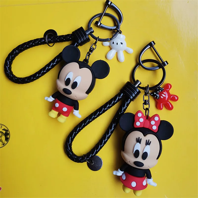 Disney Doll Cartoon Mickey And Minnie Couple Keychain Cute Leather Rope Car Key Chain Bag Pendant
Disney Doll Cartoon Mickey And Minnie Couple Keychain Cute Leather Rope Car Key Chain Bag Pendant