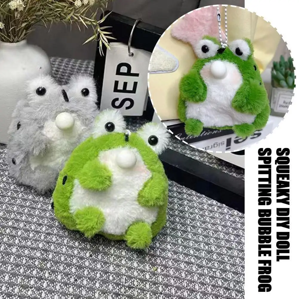 Handmade Squeaky DIY Doll Spitting Bubble Frog Cute Plush Pendant Material Package For Girlfriend Cute Pendant Interesting C6J1
Handmade Squeaky DIY Doll Spitting Bubble Frog Cute Plush Pendant Material Package For Girlfriend Cute Pendant Interesting C6J1