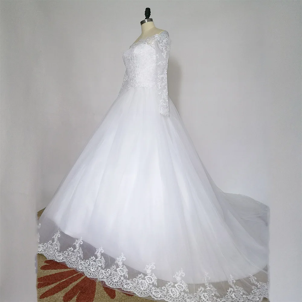 2022 Real Photo Off The Shoulder Ball Gown Wedding Dresses Lace Applieques Lace Up Back Bridal Gowns Robe De Mariee
2022 Real Photo Off The Shoulder Ball Gown Wedding Dresses Lace Applieques Lace Up Back Bridal Gowns Robe De Mariee