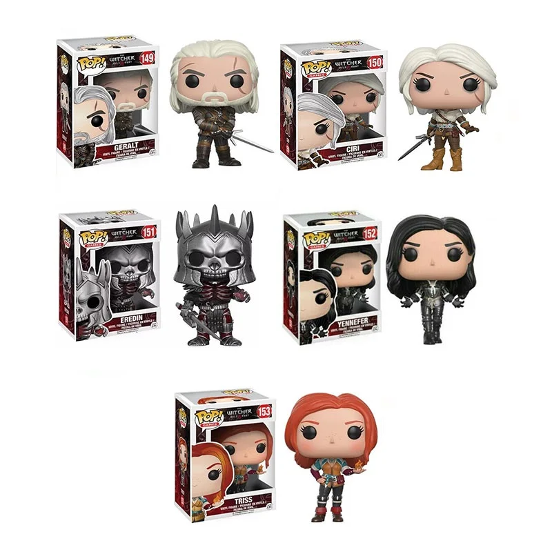 Экшн-фигурки из винила Funko Pop CIRI 150 # & GERALT 149 коллекционные модели игрушки для