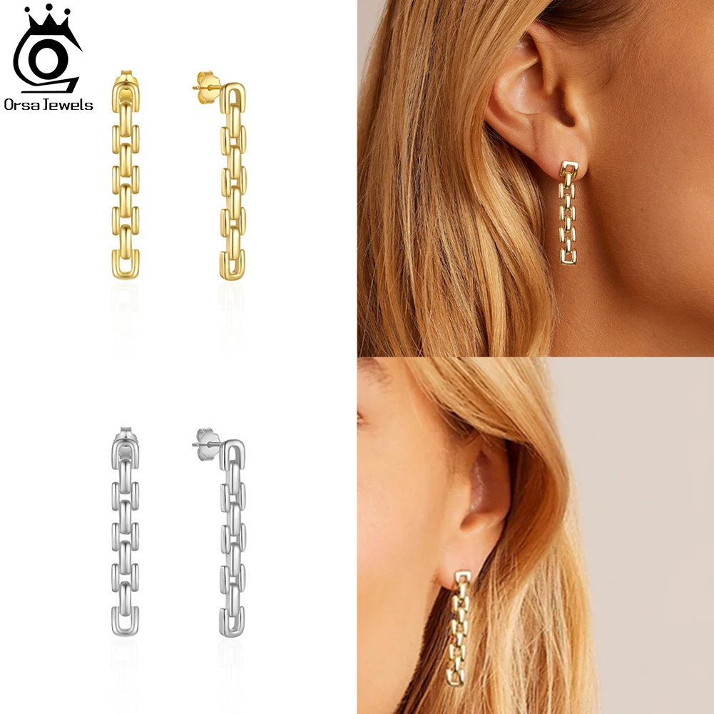 ORSA JEWELS 925 Sterling Silver Simple Long Tassel Chain Drop Earrings Charm Classic Dangle Ear For Women Wedding Jewelry EQE112
ORSA JEWELS 925 Sterling Silver Simple Long Tassel Chain Drop Earrings Charm Classic Dangle Ear For Women Wedding Jewelry EQE112