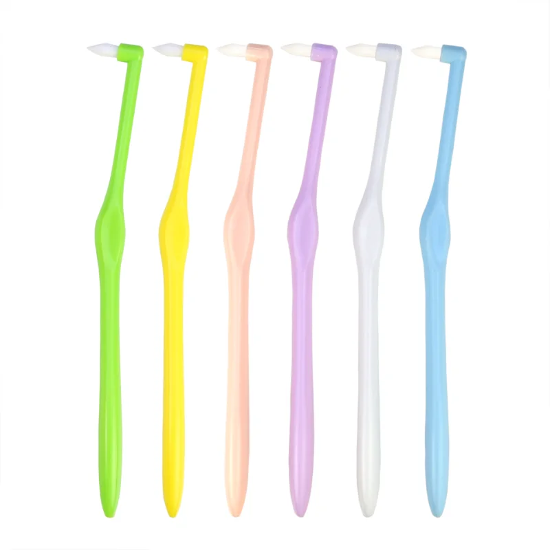 

Sdotter Orthodontic Interdental Brush Single-Beam Soft Teeth Cleaning Toothbrush Oral Care Tool Small Head Soft Hair Implant Adu