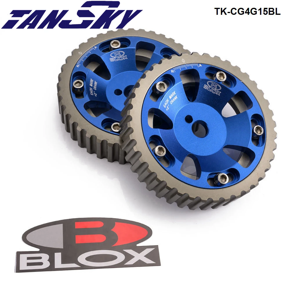 Blox 2Pcs Aluminum Cam Gear Pulley Camshaft For Mitsubishi 4G15 SOHC Engine TK-CG4G15BL
Blox 2Pcs Aluminum Cam Gear Pulley Camshaft For Mitsubishi 4G15 SOHC Engine TK-CG4G15BL