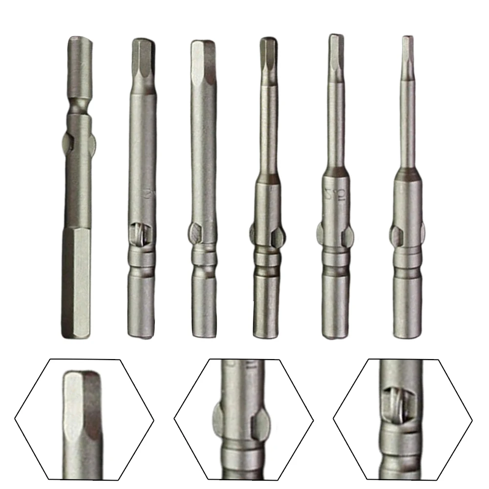 6pcs 802 Hexagon Screwdriver Bits Set 6mm Round Alloy Steel 60mm H3.0 H4.0 H5.0 H6.0 For 802 Electric Screwdriver Hand Tools
6pcs 802 Hexagon Screwdriver Bits Set 6mm Round Alloy Steel 60mm H3.0 H4.0 H5.0 H6.0 For 802 Electric Screwdriver Hand Tools
