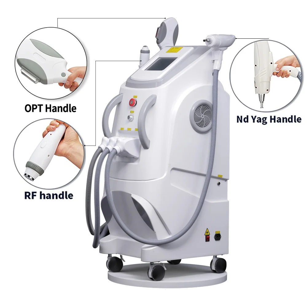 

Multifunction 3 in 1 OPT IPL Machine for hair removal rf face lifting nd yag tattoo removal