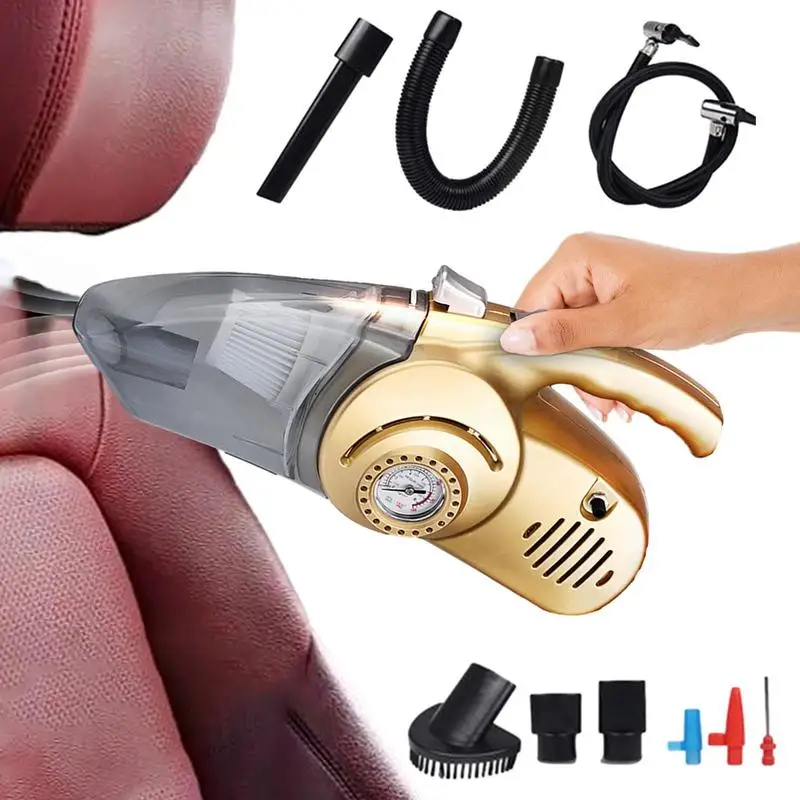 Car Vacuum Cleaner & Air Blower Cordless Handheld Inflator Tire Pressure Gauge Professional 4-in-1 Car 12V DC Air Compressor
Car Vacuum Cleaner & Air Blower Cordless Handheld Inflator Tire Pressure Gauge Professional 4-in-1 Car 12V DC Air Compressor