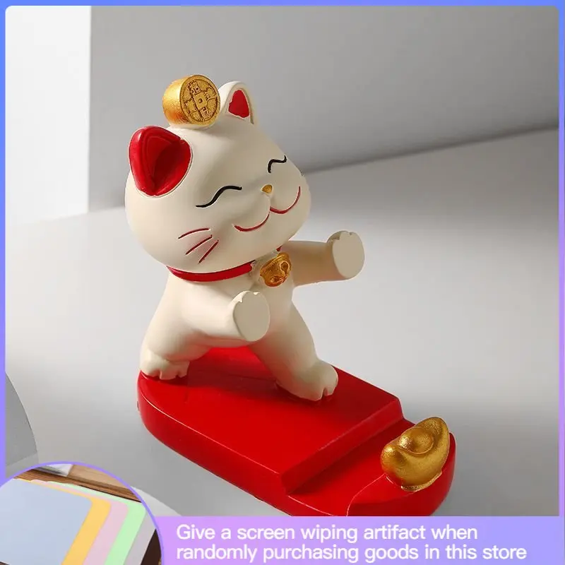 Attract Wealth Cat Creative Mobile Phone Holder Desktop Ornaments Office Bedroom Drama Artifact Decorations Birthday Gifts
Attract Wealth Cat Creative Mobile Phone Holder Desktop Ornaments Office Bedroom Drama Artifact Decorations Birthday Gifts