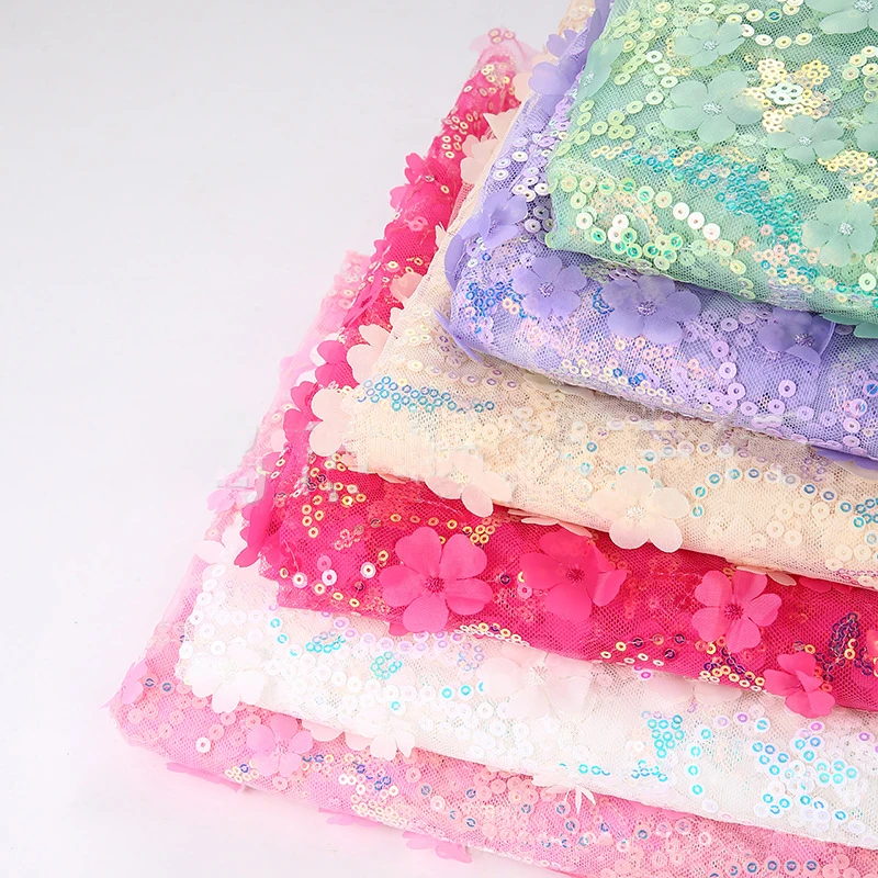 1yard Pink Crystal Sequins Mesh Gauze Beautiful Flower Style Creative Embroidery Dress Wedding Dress Background Designer Fabric
1yard Pink Crystal Sequins Mesh Gauze Beautiful Flower Style Creative Embroidery Dress Wedding Dress Background Designer Fabric