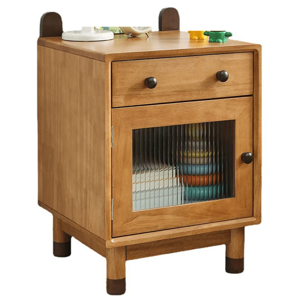 

Домашний прикроватный столик, Детские тумбочки из массива дерева, для маленькой квартиры, простой учебный шкафчик, для спальни, для хранения, УНИВЕРСАЛЬНАЯ мебель