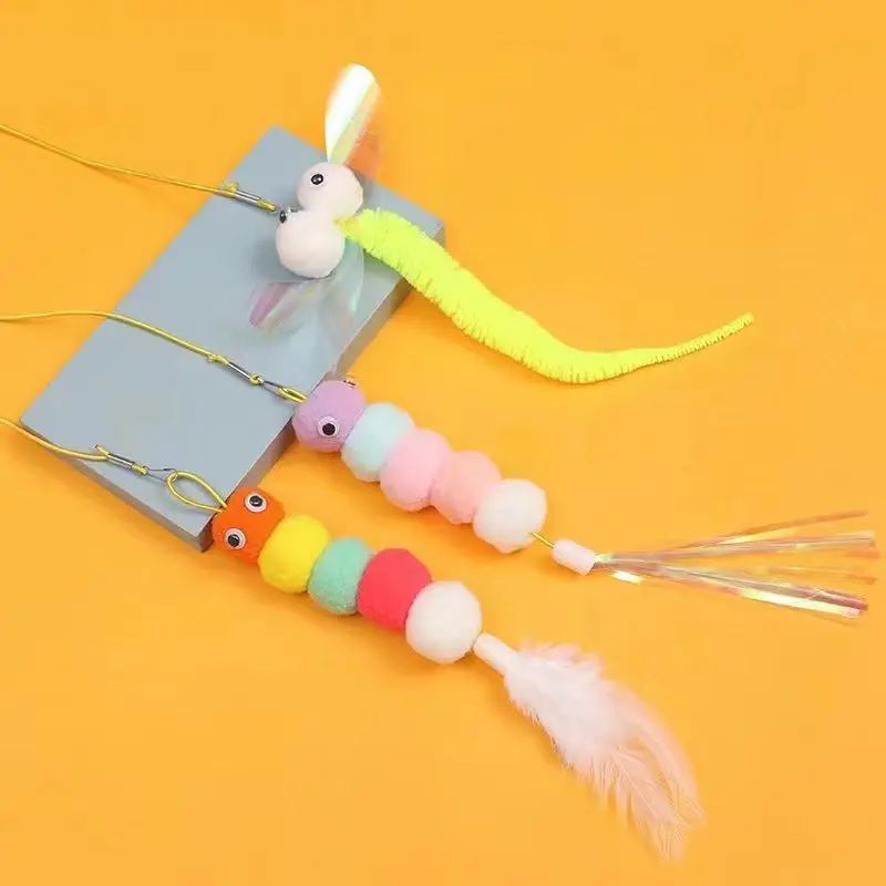 Cat Hanging Door Teasing Stick Self-healing Catnip Bell Artifact Dragonfly Caterpillar Teasing Interactive Toy Accessaries
Cat Hanging Door Teasing Stick Self-healing Catnip Bell Artifact Dragonfly Caterpillar Teasing Interactive Toy Accessaries