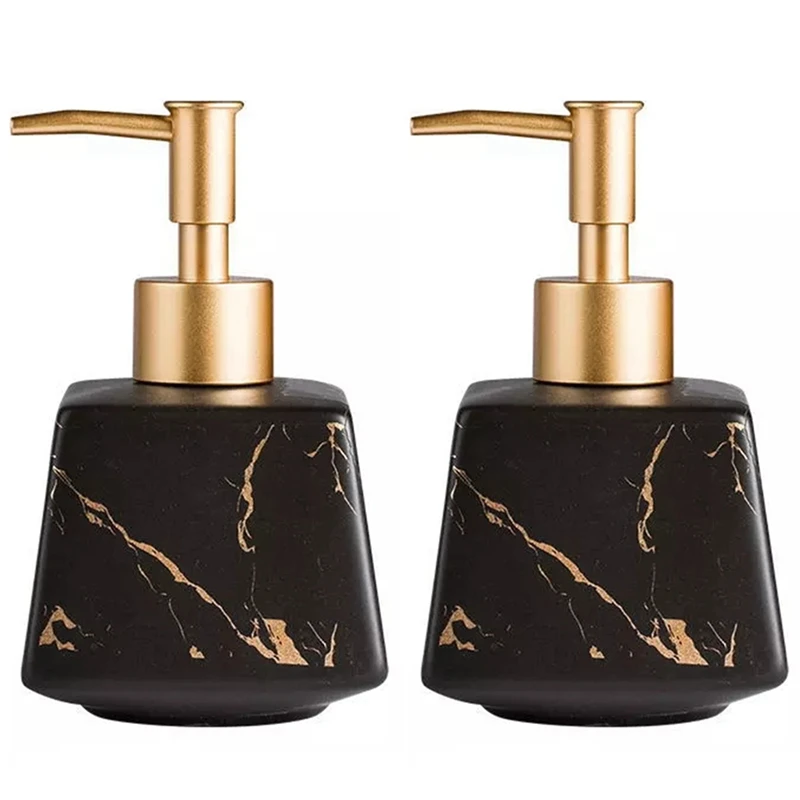 2X 260Ml Bathroom Luxury Ceramic Marble Soap Dispenser Shower Gel Shampoo Water Bottle Square Lotion Press Bottle-Black
2X 260Ml Bathroom Luxury Ceramic Marble Soap Dispenser Shower Gel Shampoo Water Bottle Square Lotion Press Bottle-Black