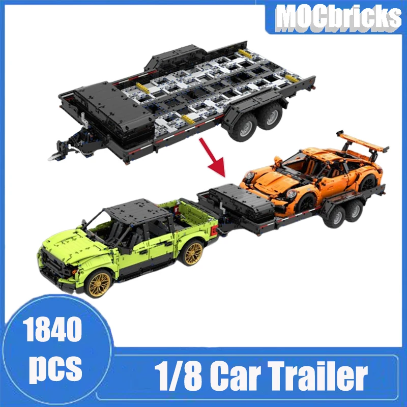 Custom Made 1840 Pcs MOC - 1/8 Car Trailer for 5x7 Frame Version Building Blocks DIY Bricks Cars Model Kid Toys Birthday Gifts
Custom Made 1840 Pcs MOC - 1/8 Car Trailer for 5x7 Frame Version Building Blocks DIY Bricks Cars Model Kid Toys Birthday Gifts