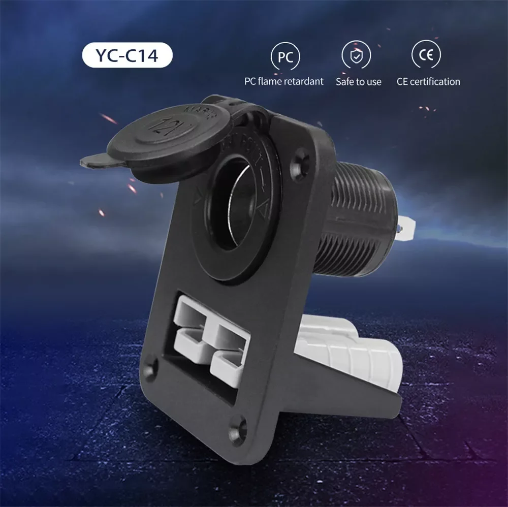 2 in 1 amp Anderson Plug Cigarette Lighter Socket Charger Flush Mount Recessed Plate for Caravan Camper Boat Truck
2 in 1 amp Anderson Plug Cigarette Lighter Socket Charger Flush Mount Recessed Plate for Caravan Camper Boat Truck