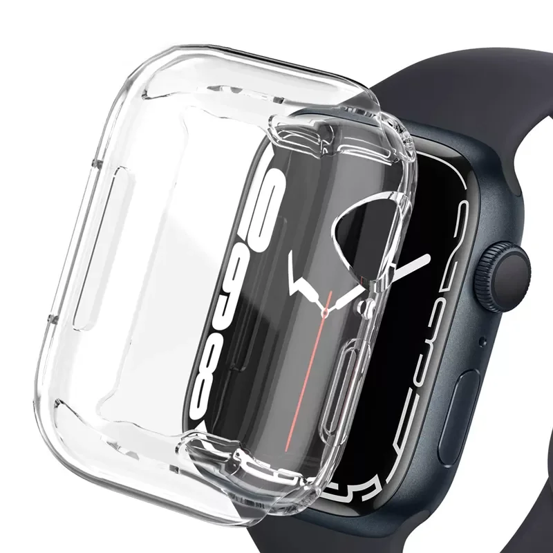 Protective Cover for Apple Watch Case 7 6 SE 5 4 41MM 45MM 44MM 40MM Soft Clear TPU Screen Protector for IWatch 4 3 2 38MM 42MM
Protective Cover for Apple Watch Case 7 6 SE 5 4 41MM 45MM 44MM 40MM Soft Clear TPU Screen Protector for IWatch 4 3 2 38MM 42MM