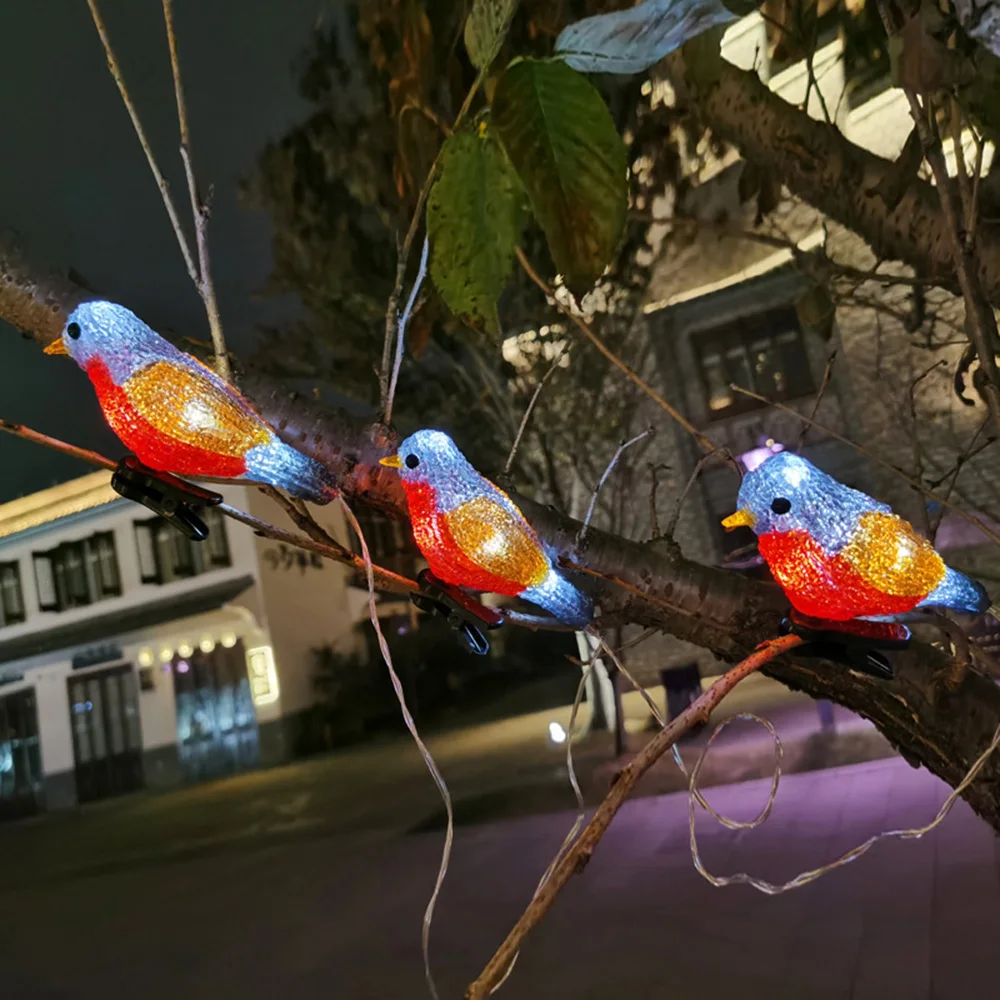 5 IN 1 Solar Bird String Lights with Clip Acrylic Crystal Ourdoor Garden Decor Garland String Solar Led Lamp
5 IN 1 Solar Bird String Lights with Clip Acrylic Crystal Ourdoor Garden Decor Garland String Solar Led Lamp