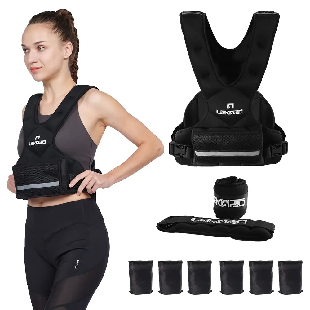 22 LB LEKÄRO Weighted Vest with Gloves/Wrist Arm Weights, Weight Vest for Men Women, Running Vest Workout Equipment with
22 LB LEKÄRO Weighted Vest with Gloves/Wrist Arm Weights, Weight Vest for Men Women, Running Vest Workout Equipment with
