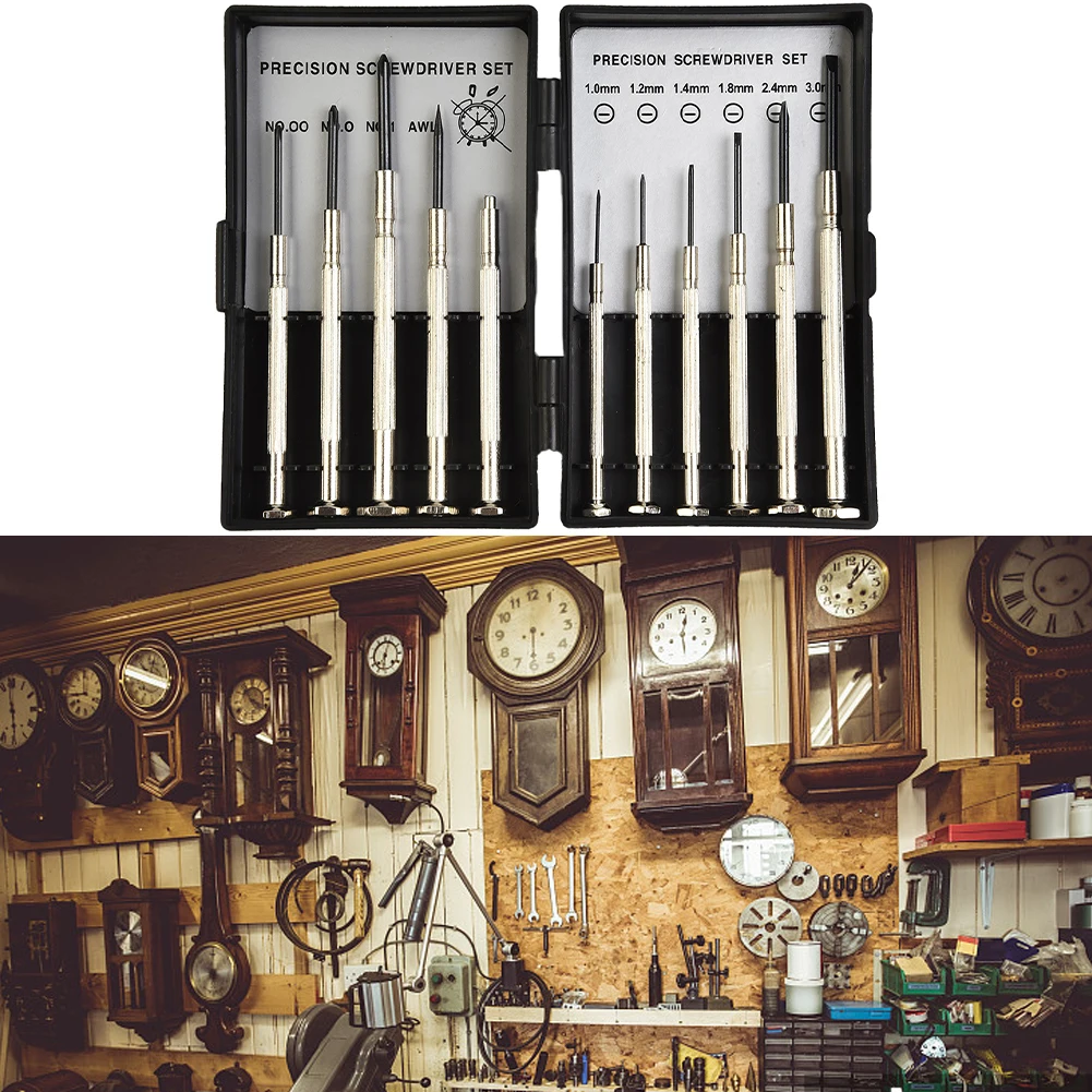 11pcs Professional Precision Screwdriver Set For Watch Jewelry Glasses Electronic Small Screw Cell Phone Repairs DIY Tool Kit
11pcs Professional Precision Screwdriver Set For Watch Jewelry Glasses Electronic Small Screw Cell Phone Repairs DIY Tool Kit