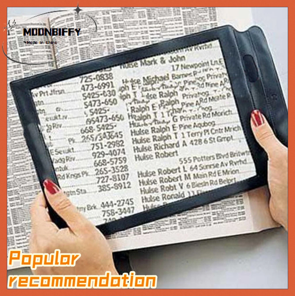 A4 Lenses Large Sheet Magnifier Magnifying Glass Book Reading Lens Page Glass Lens Magnification Aid Fresnel Lentes Magnifier
A4 Lenses Large Sheet Magnifier Magnifying Glass Book Reading Lens Page Glass Lens Magnification Aid Fresnel Lentes Magnifier