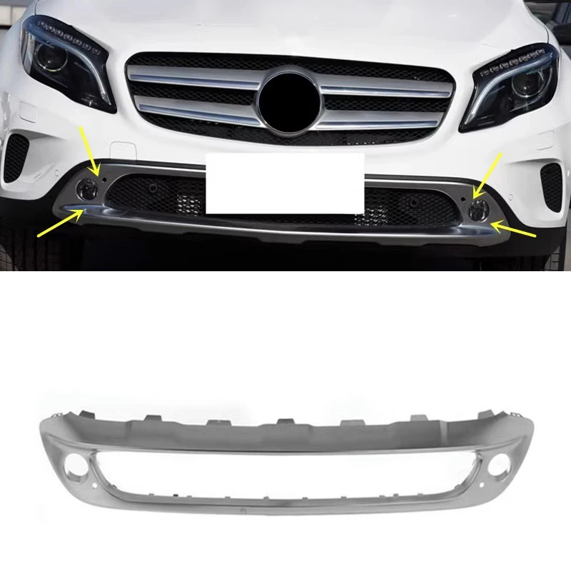 Хромированная крышка переднего бампера для Mercedes-Benz W156 GLA200 GLA220 GLA260 2015-2016 
Хромированная крышка переднего бампера для Mercedes-Benz W156 GLA200 GLA220 GLA260 2015-2016