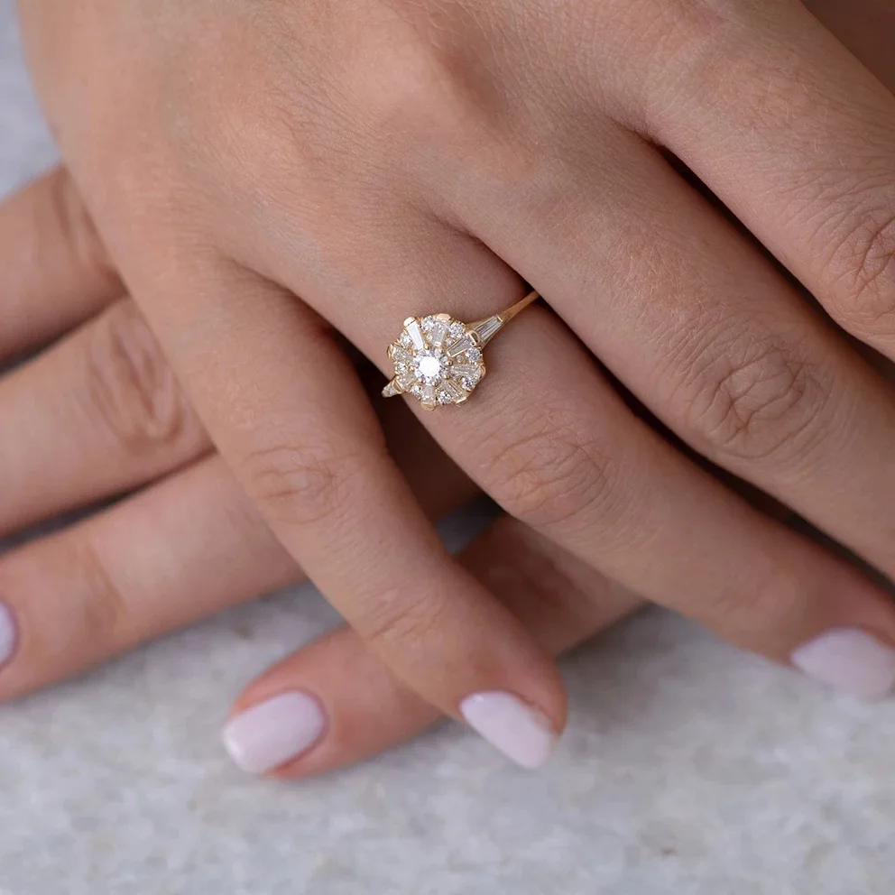 14K Gold FL 2 Carats Diamond Ring for Women Anillos De Bizuteria Gemstone 14K Gold Diamond Dainty Cirle Jewelry Ring Box Girls
14K Gold FL 2 Carats Diamond Ring for Women Anillos De Bizuteria Gemstone 14K Gold Diamond Dainty Cirle Jewelry Ring Box Girls