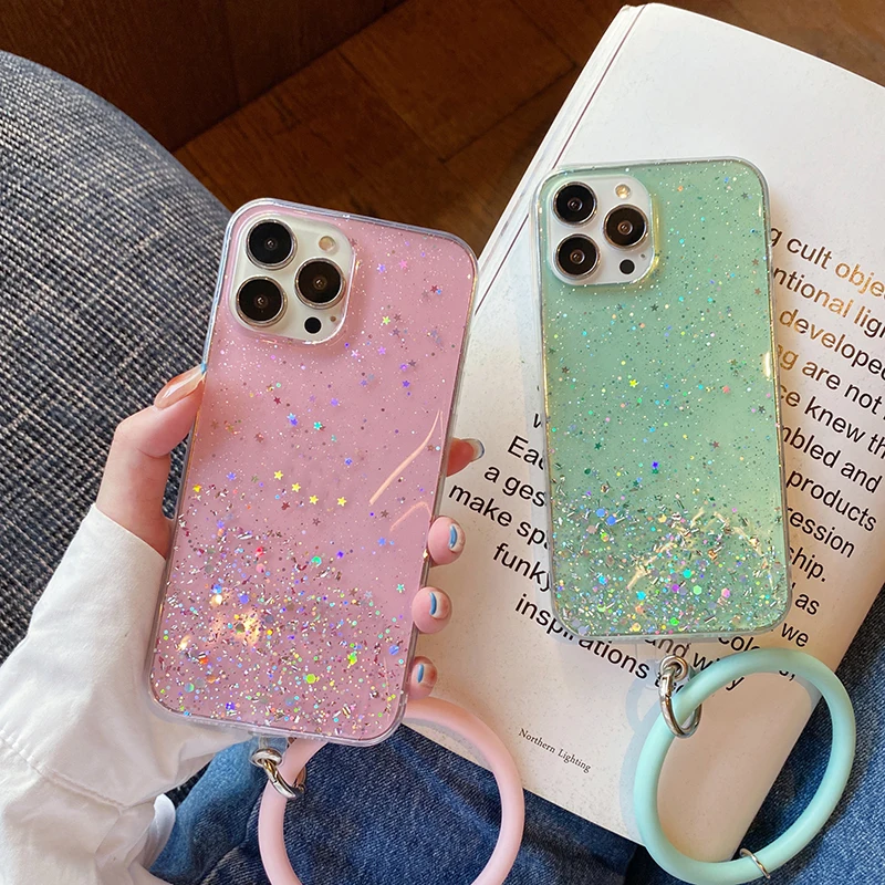 Luxury Bling Glitter Bracelet Silicone Phone Case For iPhone 14 13 12 11 Pro XS Max SE XR X 7 Plus Ultra-thin Cute Lanyard Cover
Luxury Bling Glitter Bracelet Silicone Phone Case For iPhone 14 13 12 11 Pro XS Max SE XR X 7 Plus Ultra-thin Cute Lanyard Cover