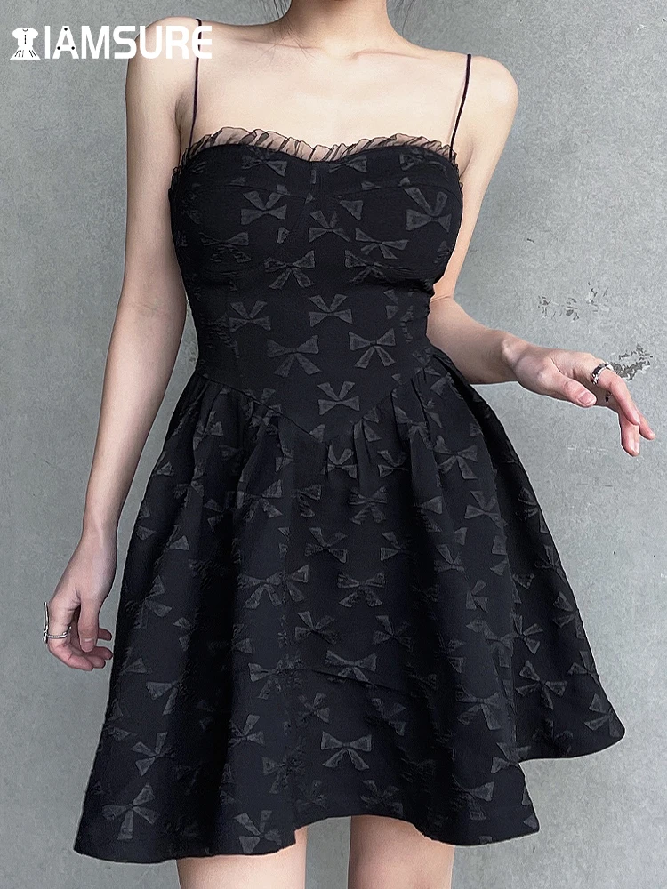 IAMSURE Bow Printed A-Line Dress Sexy Slim Sleeveless Slash Neck Mini Dresses For Women 2022 Summer Camis Dress Elegant Ladies
IAMSURE Bow Printed A-Line Dress Sexy Slim Sleeveless Slash Neck Mini Dresses For Women 2022 Summer Camis Dress Elegant Ladies
