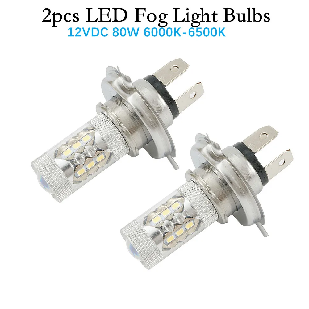 2pcs 80W White H4 9003 HB2 LED Fog Light Bulb 1500LM High Beam Headlight DRL 6000K-6500K Aluminum Alloy Turn Brake Parking Light
2pcs 80W White H4 9003 HB2 LED Fog Light Bulb 1500LM High Beam Headlight DRL 6000K-6500K Aluminum Alloy Turn Brake Parking Light