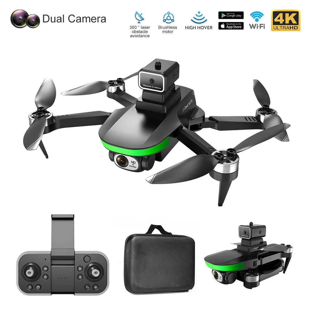 S5S Brushless Dron Intelliegent Obstacle Avoidance Electric 6K HD Dual Camera Optical Flow Quadcopter Profesional Drone
S5S Brushless Dron Intelliegent Obstacle Avoidance Electric 6K HD Dual Camera Optical Flow Quadcopter Profesional Drone