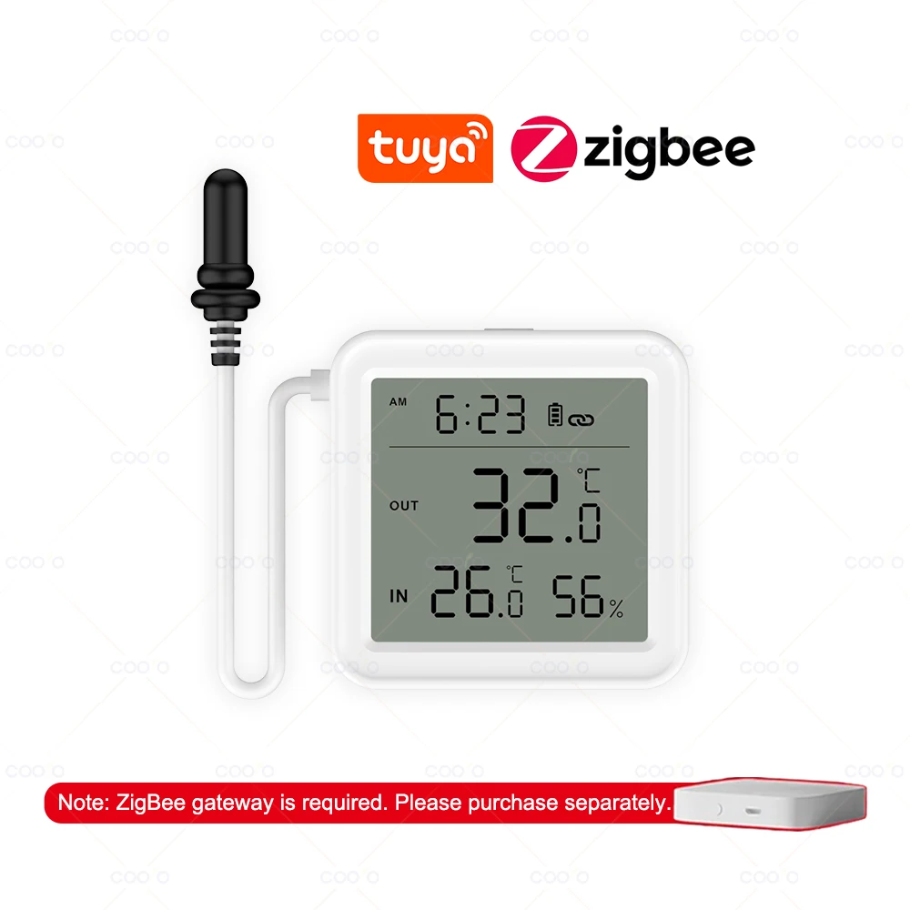 Датчик температуры и влажности coolo Tuya WiFi Zigbee
Датчик температуры и влажности coolo Tuya WiFi Zigbee